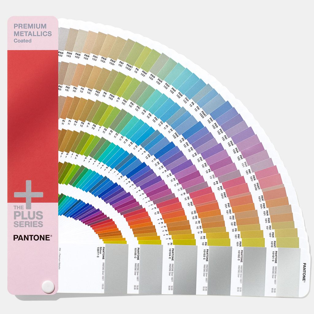 Pantone graphics plus series pms spot colors fan guide premium metallics coated GG1505